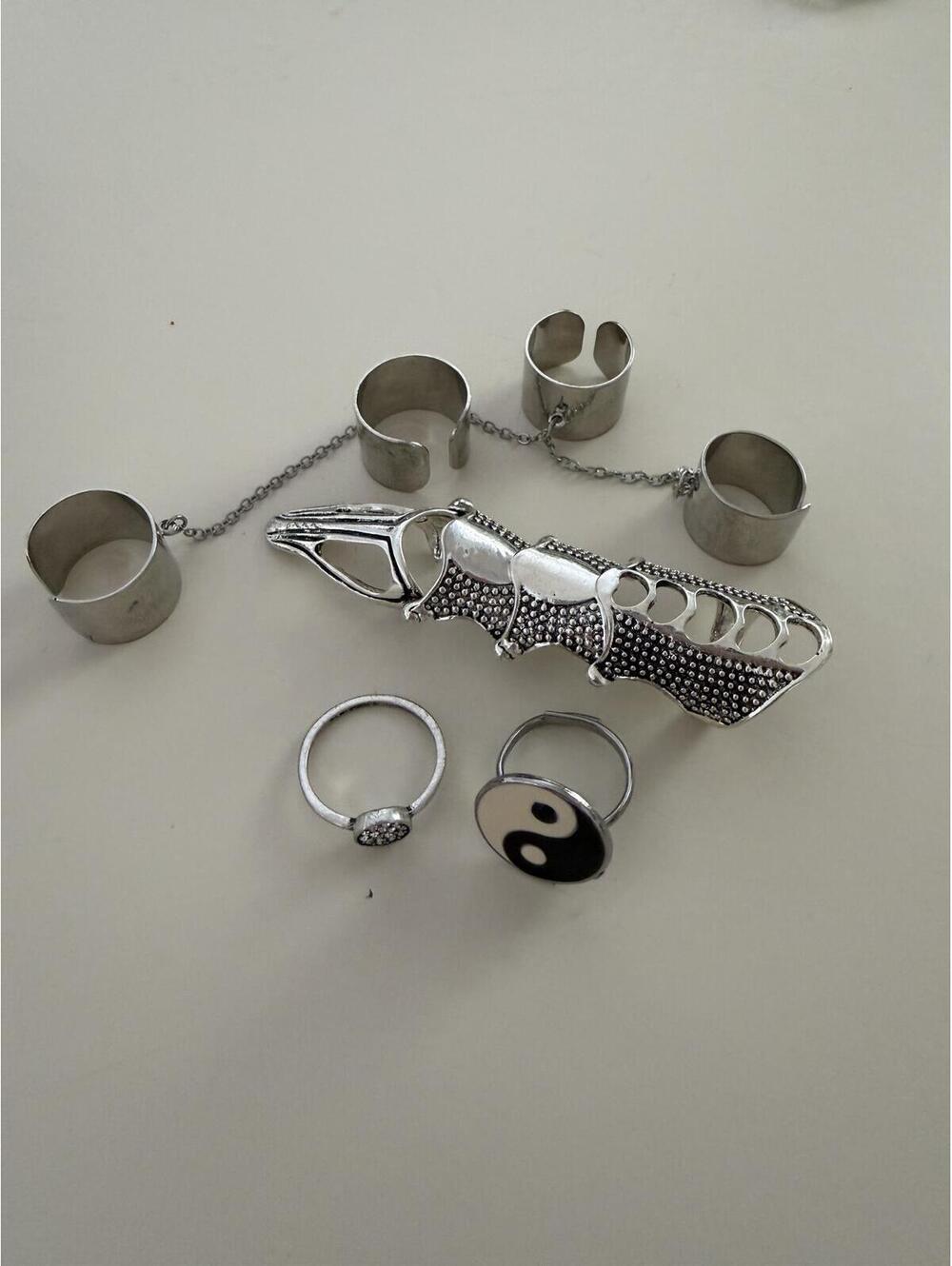 Silver Rings Set